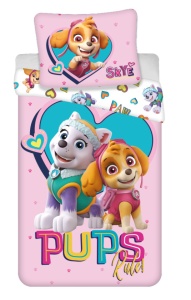 Patrula Cățelușilor Pups Rule lenjerie de pat 140×200cm, 70×90 cm microfibră
