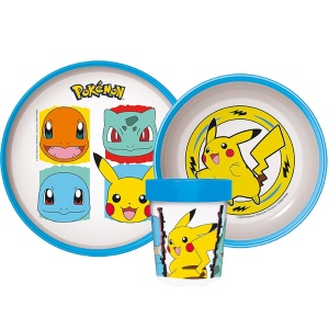 Pokémon Original Team set de masă anti-alunecare, micro plastic