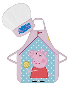 Purcelușa Peppa Șorț pentru copii House set de 2 bucăți