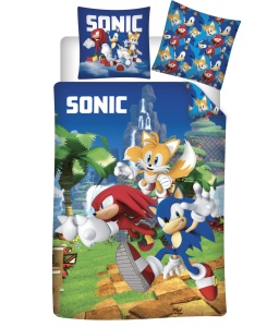 Sonic Ariciul Speedy Dreams Lenjerie de pat pentru copii 100×135 cm, 40×60 cm