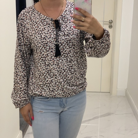 Bluza Mașa cu floricele roz - Img 2