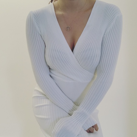Rochie midi Angelina alb - Img 5