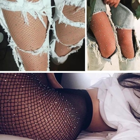 Dres negru din plasă cu strasuri - Pietre elegante și strălucitoare