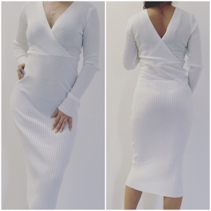 Rochie midi Angelina alb