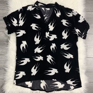 Bluza dama cu maneca scurta pasari