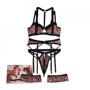 Set Lenjerie intima animal print rose 835 - Img 3