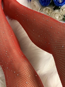 Dres portjartier plasa rosu cu strasuri Diamond - Img 4