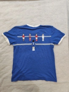 Adidas Italia Vintage Chelsea Football T-Shirt Albastru Graphic – Mărime M - Img 3
