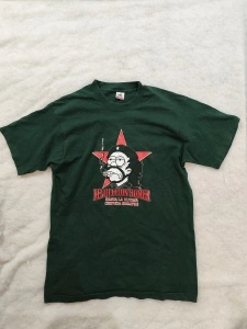 Tricou Vintage Fruit of the Loom Made in USA – Homer Revolution Graphic Verde