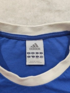 Adidas Italia Vintage Chelsea Football T-Shirt Albastru Graphic – Mărime M - Img 2