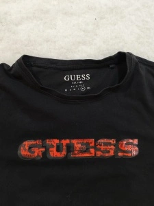 Tricou GUESS Negru Slim Fit Logo Graphic - Img 2