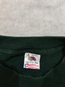 Tricou Vintage Fruit of the Loom Made in USA – Homer Revolution Graphic Verde - Img 4