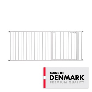 BabyDan Premier sigurnosna ogradica Extra Wide 178–183 cm bela, bez bušenja