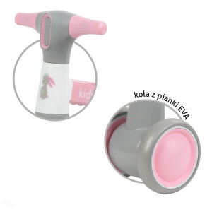Balance bike Kidwell Petito Bunny Pink - Img 4