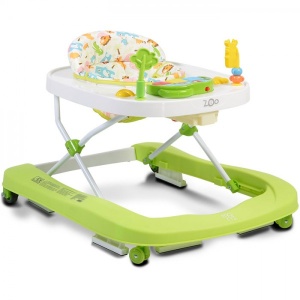 Dubak-guralica za bebe "ZOO" 2in1 Zelena