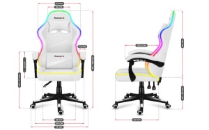 Huzaro Gaming stolica Force 4.4 RGB White - Img 2