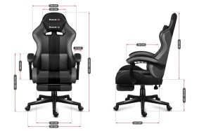 Huzaro Gaming stolica Force 4.7 Grey Mesh - Img 4