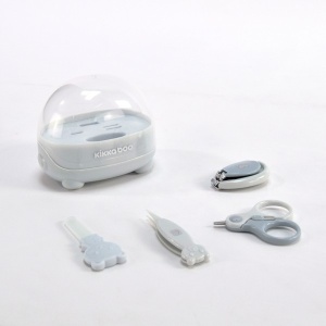 KikkaBoo Manikir set za bebe 4 dela Bear Blue