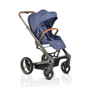 Kolica za bebe "Icon" 2 u 1 Jeans, set sa tvrdom korpom - Img 3