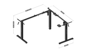 Konstrukcija električnog stola Mark Adler Xeno 7.6 Black