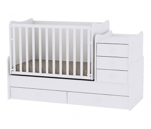 Krevetac za bebe "MAXI PLUS" 70 160 Beli - Img 3