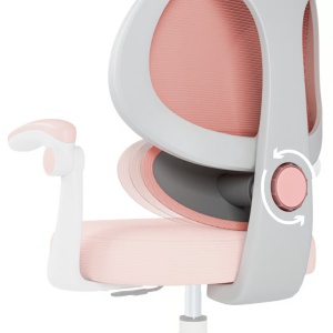 Podesivi lumbalni jastuk za pravilnu podršku kičmi deteta na stolici Mark Adler Junior 4.5 Pink