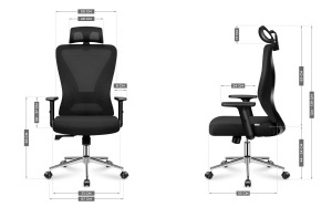 Mark Adler Manager 3.5 kancelarijska stolica – ergonomska, crna do 130kg - Img 3