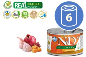 N&D Vlažna hrana Can Dog PM Mini Quail&Pumpkin 140g x 6kom pakovanje