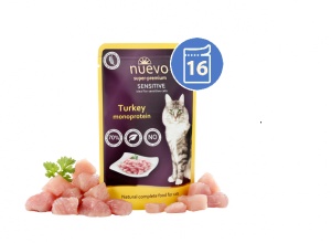Nuevo SOS Sensitive Vlažna hrana ćuretina monoprotein za mačku 85g x 16 kom. pakovanje