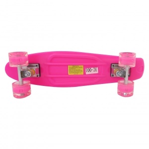 Skejtbord za decu sa svetlećim točkovima 001 Pink Tamna - Img 3