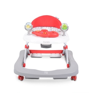 Dubak-guralica za bebe "Ramble" 2u1, crveni NOVO