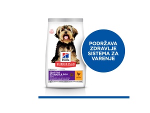 Hrana za Pse Hill's Science Plan Sensitive Stomach & Skin Adult Small & Mini sa Piletinom 6 kg - Img 2