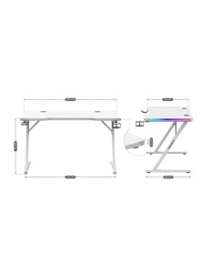 Huzaro Hero Gaming sto 2.5 White RGB - Img 4