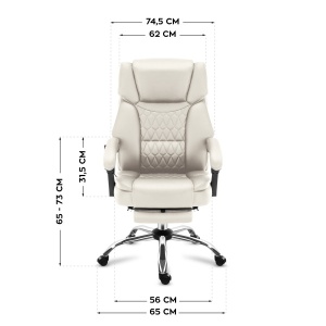 Kancelarijska stolica sa masažerima Mark Adler Boss 6.0 Beige