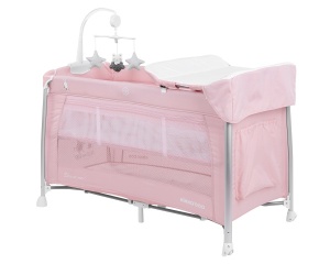 KikkaBoo Krevetac za bebe DESSINE MOI Pink - dva nivoa - Img 4