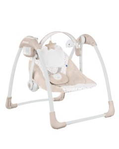 KikkaBoo Ljuljaška za bebe CHILLO MY TEDDY Beige