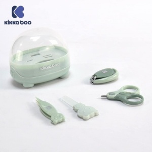 KikkaBoo Manikir set za bebe 4 dela Bear Blue - Img 4