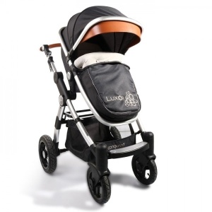 Kolica za bebe "Luxor" 2 u 1 Crna, set sa autosedištem - Img 2