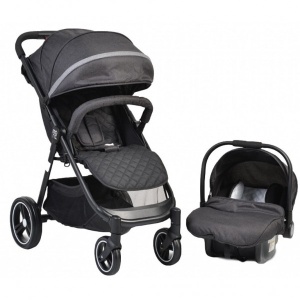Kolica za bebe "Sindy" 2u1 SET sa autosedištem Crna
