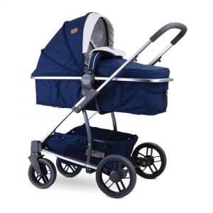 Lorelli Kolica za bebe "S-500 Set" tamno plava Flowers - Img 2