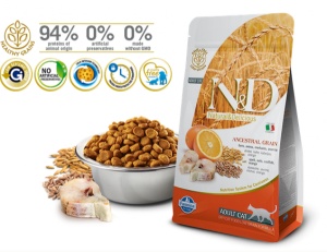 N&D Suva hrana LG Cat Codfish&Orange 10kg