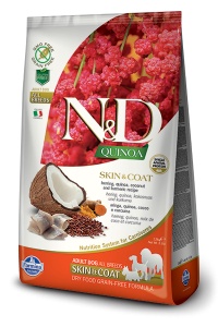 N&D Suva hrana Quinoa Skin&Coat Herring, Coconut-Curcuma 7 kg