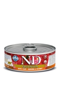 N&D Vlažna hrana konzerva Cat Quinoa Herring&Coconut 80g - Img 2