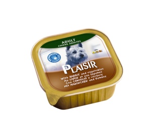 Plaisir pašteta Vlažna hrana za pse zečetina i povrće 300g