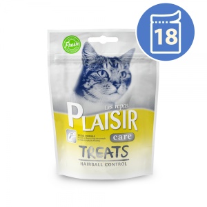 Plaisir sos poslastica Vlažna hrana za mačke hairball 60g x 18kom pakovanje