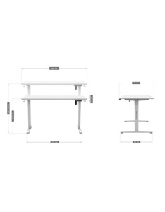 Podesivi Gejmerski sto Mark Adler Leader 7.4 White