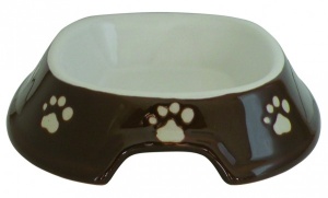 Posuda za pse 12cm braon