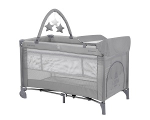 Prenosivi krevetac KikkaBoo So Gifted PLUS 2 nivoa sa pultom Grey (KKB11128)