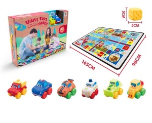 Tepih set sa mekanim autićima