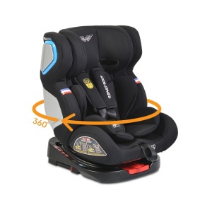Autosedište za decu Colonel crni, sa isofix-om 0-36kg - Img 2